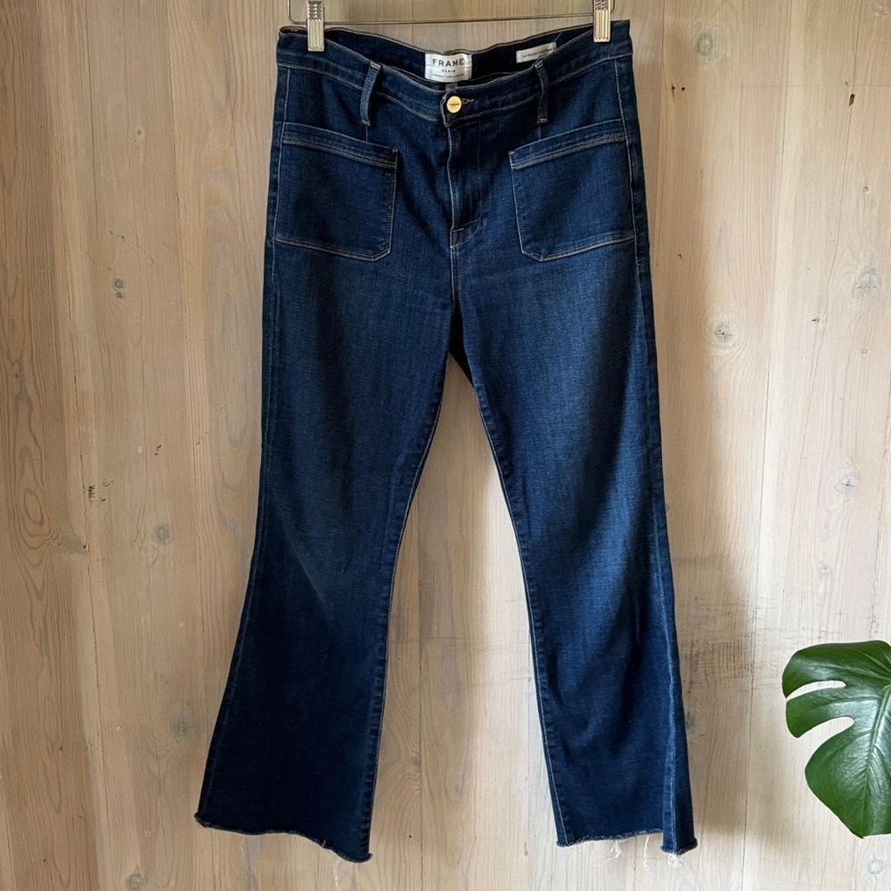 Frame Le Bardot Crop Flare Jeans Size 29